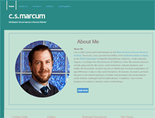 Tablet Screenshot of chrismarcum.com